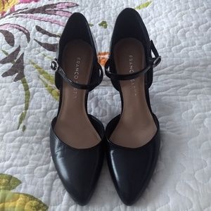 Franco Sarto Genuine Leather Mary-Jane Heels